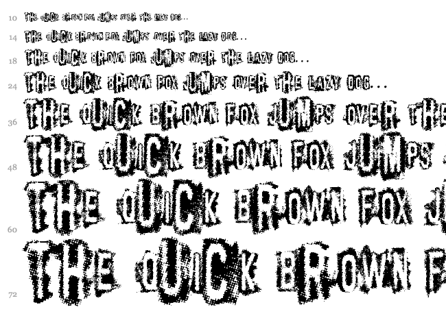 VTKS Control font waterfall